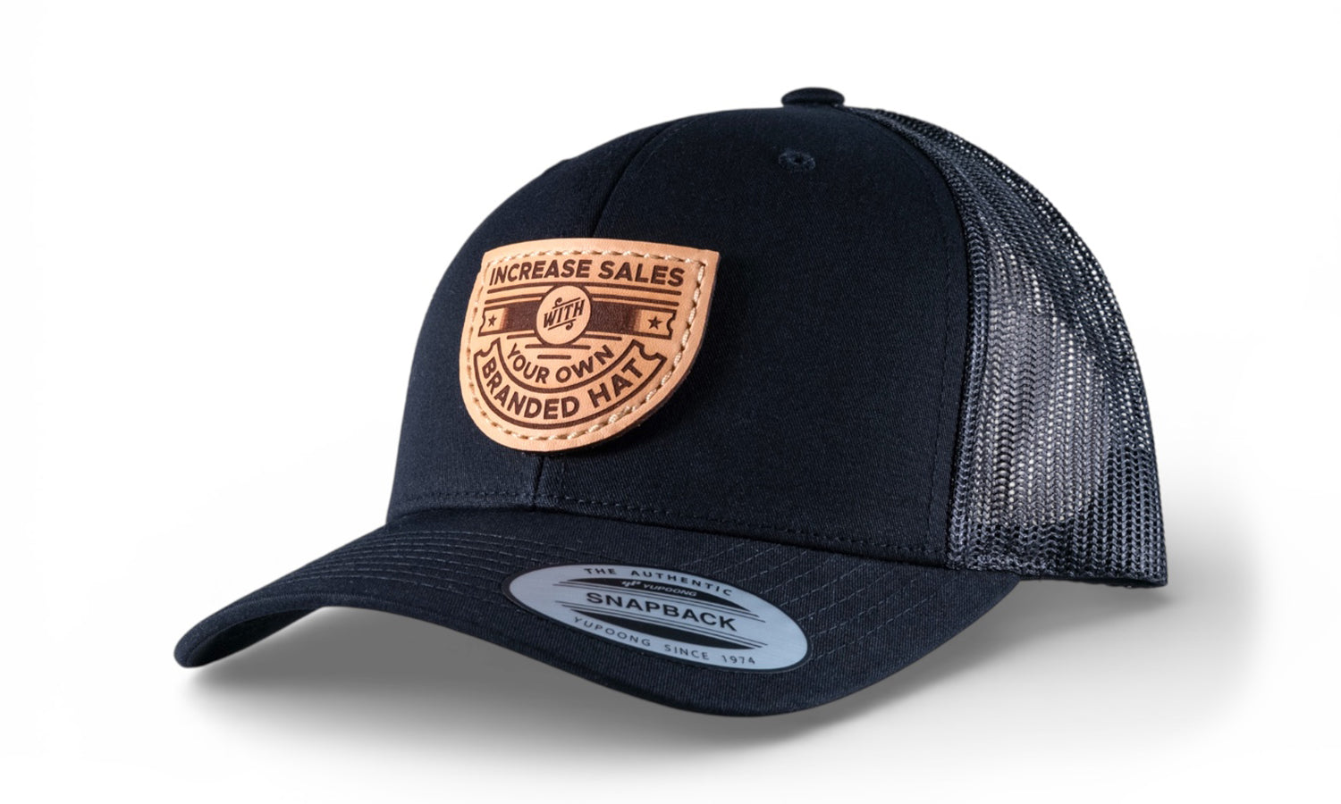 Yupoong 6606 Retro Trucker Cap – Authentic Leather Patch Company