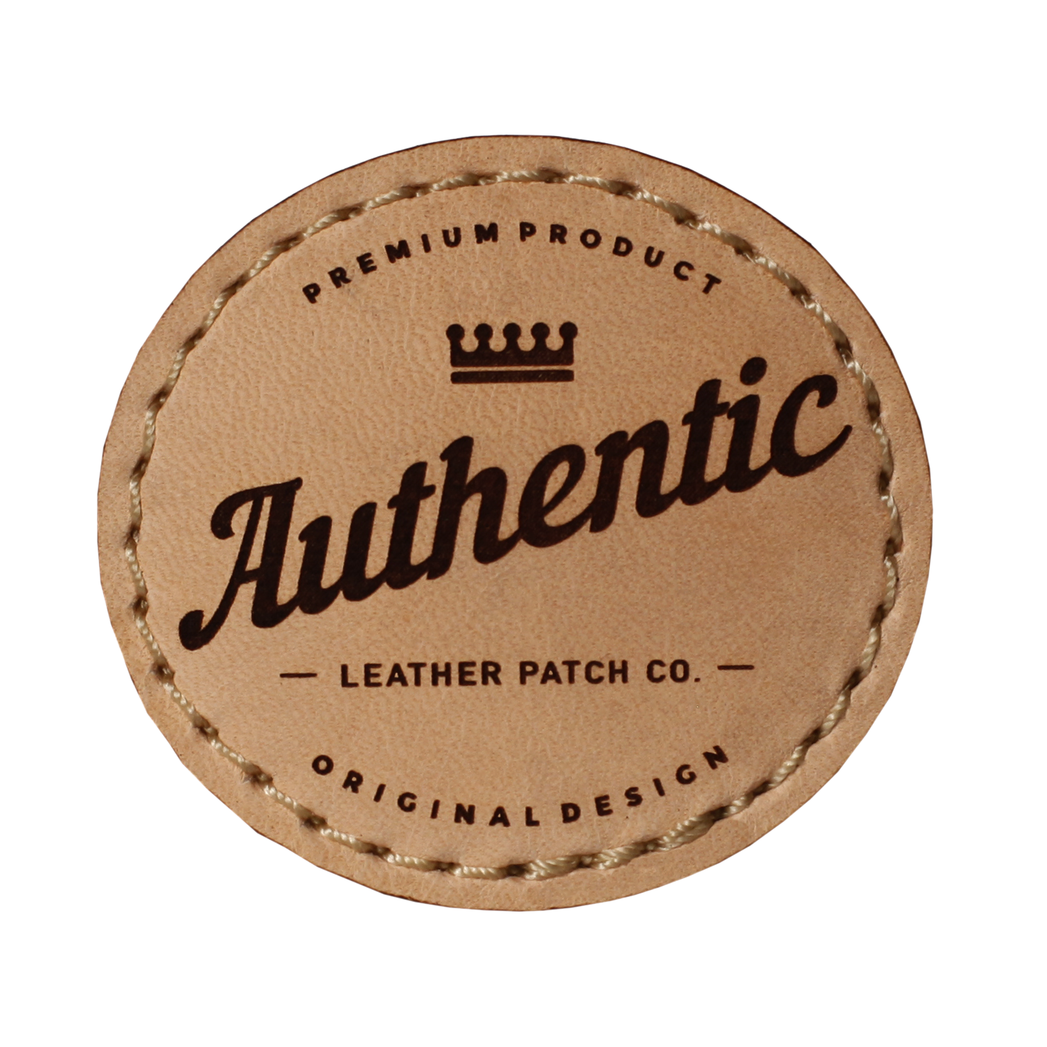 a sample of what a natural patch with natural stitching looks like