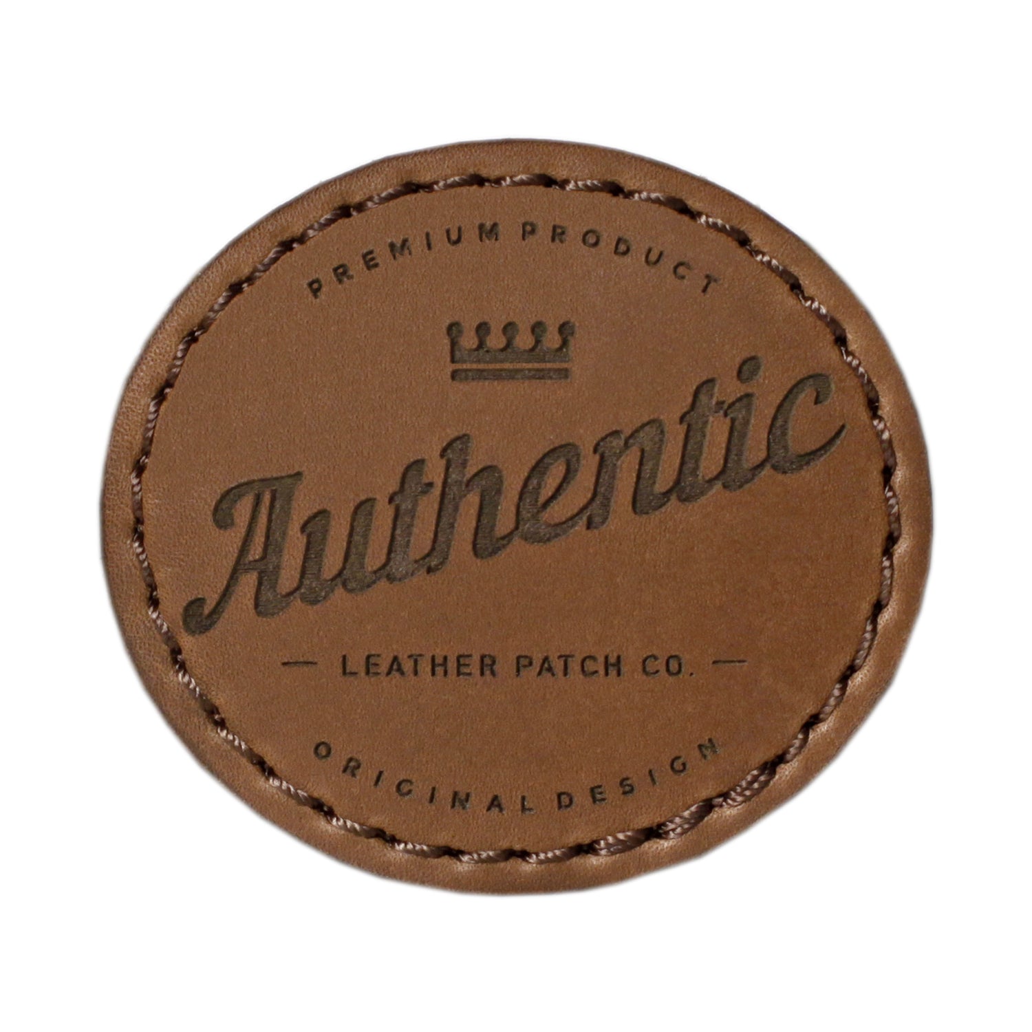 Brown leather with brown stitching