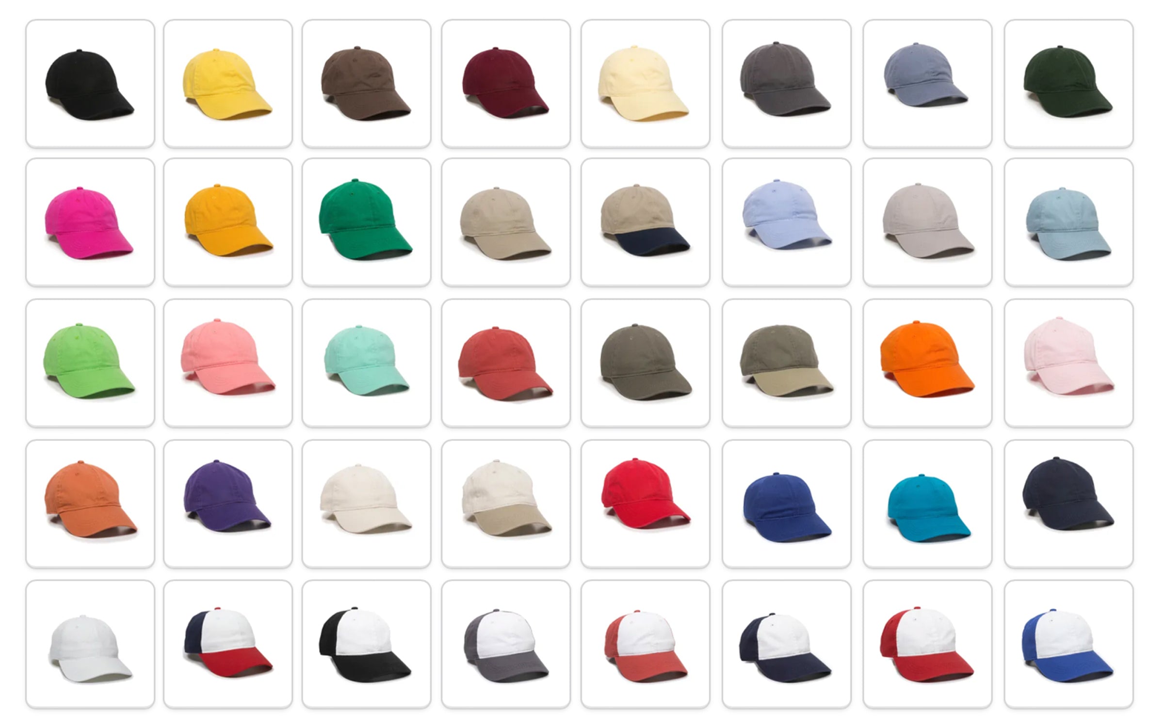 Outdoor Cap GWT-111 colorways