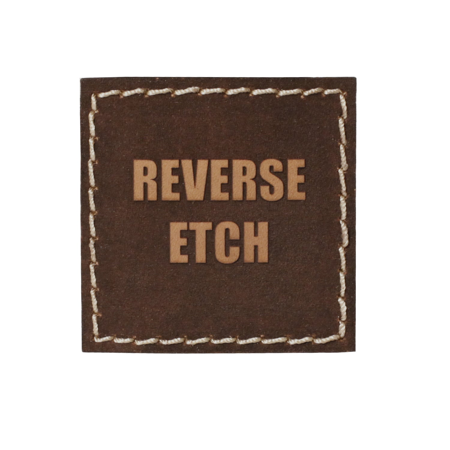 Reverse etch in square shape