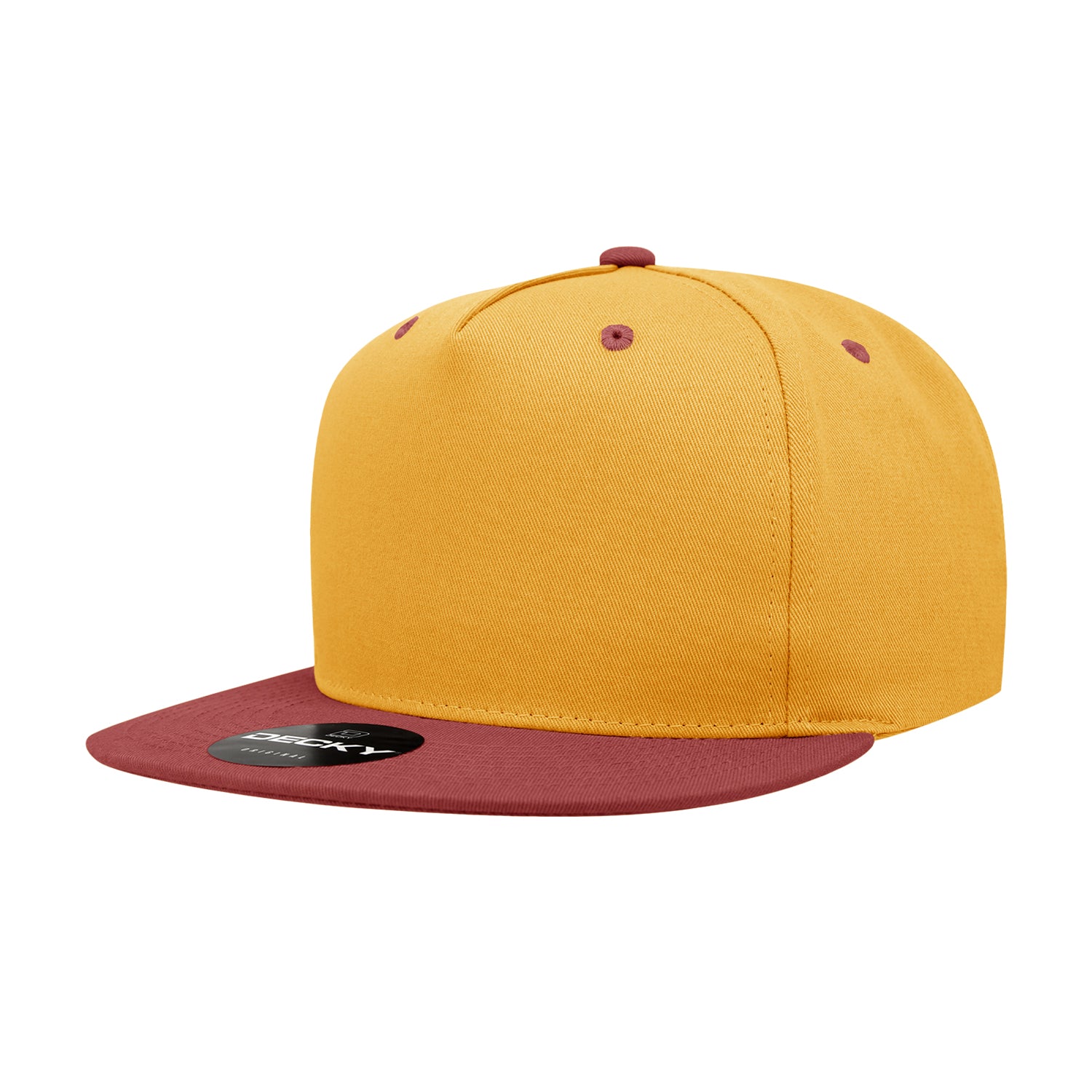 1064 Decky Classic 5 Panel High Profile Structured Cotton Blend Snapback