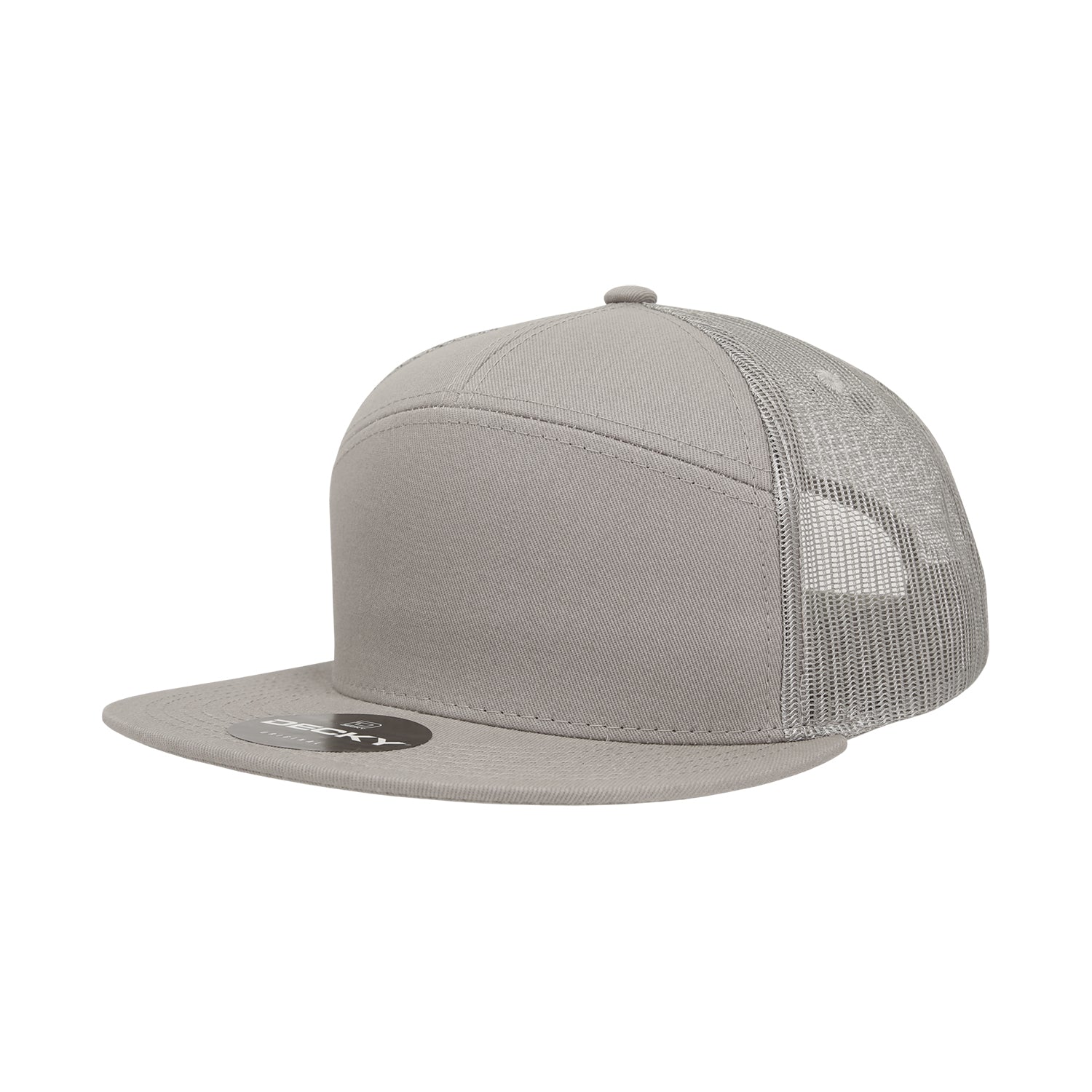 1133 Decky Classic 7 Panel High Profile Structured Cotton Blend Trucker