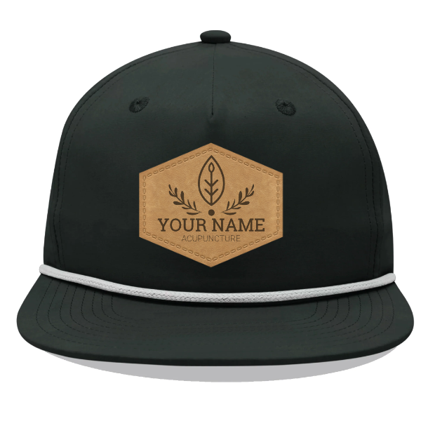 Custom 5 Panel High Profile Relaxed Cotton Blend Rope Hat