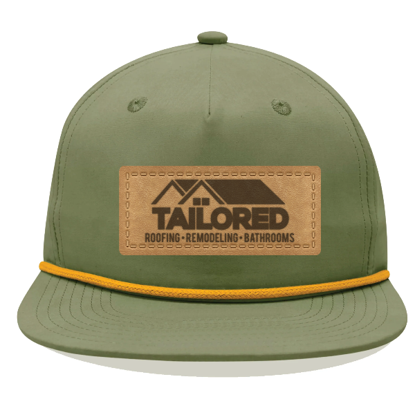 Custom 5 Panel High Profile Relaxed Cotton Blend Rope Hat