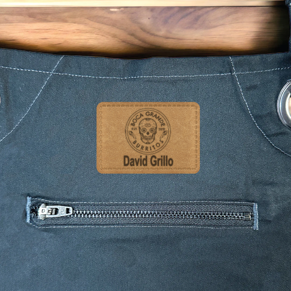 Custom Apron- Artisan Collection Contrast Stitch Recycled Apron
