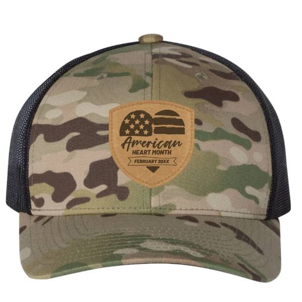 Custom Yupoong 6606 Camo Options Retro Trucker Cap