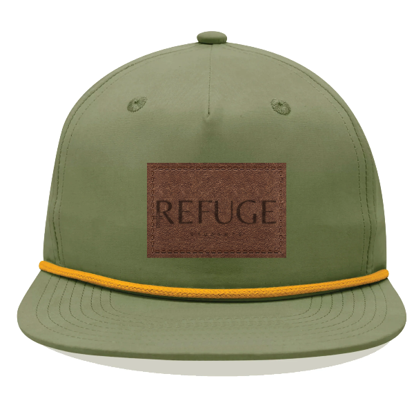 Decky 6032 5 Panel High Profile Relaxed Cotton Blend Rope Hat