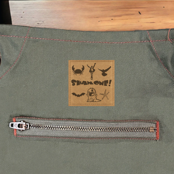 Custom Apron- Artisan Collection Contrast Stitch Recycled Apron
