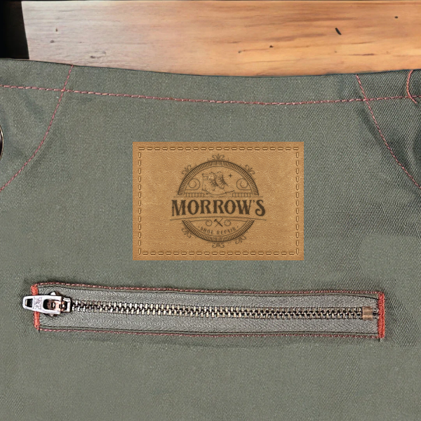 Custom Apron- Artisan Collection Contrast Stitch Recycled Apron