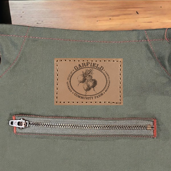 Custom Apron- Artisan Collection Contrast Stitch Recycled Apron