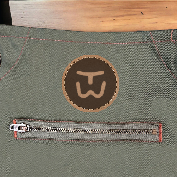 Custom Apron- Artisan Collection Contrast Stitch Recycled Apron
