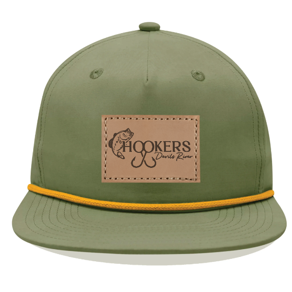 Decky 6032 5 Panel High Profile Relaxed Cotton Blend Rope Hat