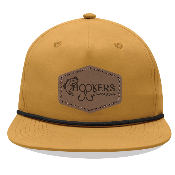 Decky 6032 5 Panel High Profile Relaxed Cotton Blend Rope Hat