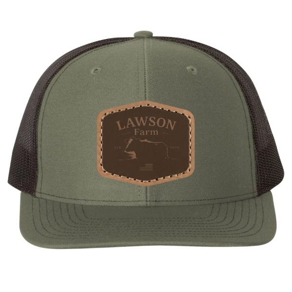 Richardson 112 custom leather patch hat