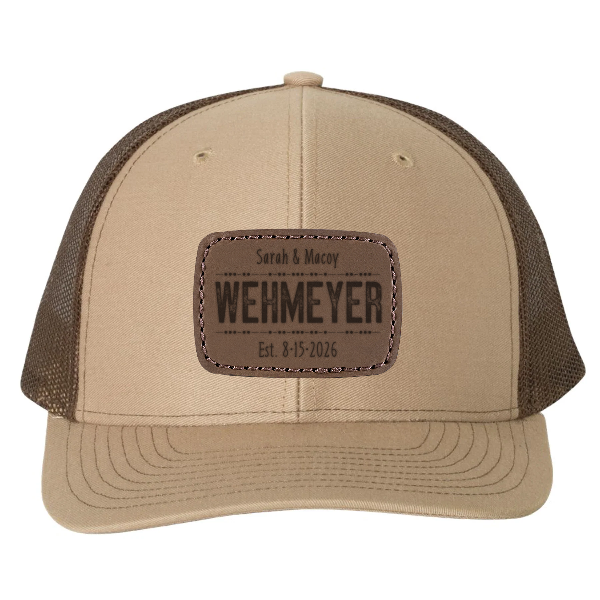Richardson 112 custom leather patch hat