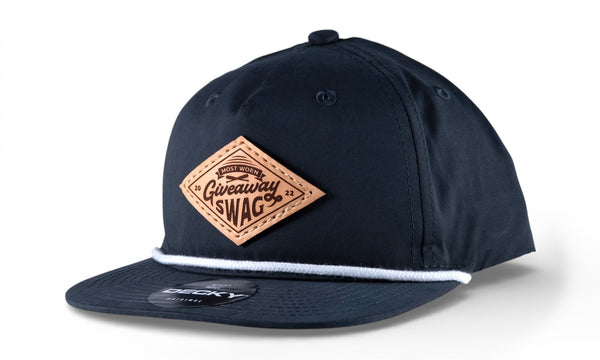 Decky 6032 5 Panel High Profile Relaxed Cotton Blend Rope Hat