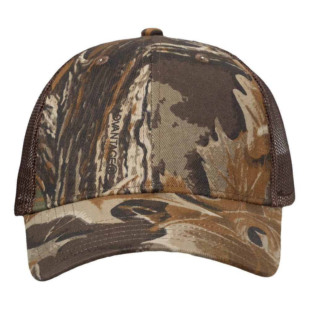 Valucap - VC150M Licensed Camo Mesh Cap – Authentic Leather Patch