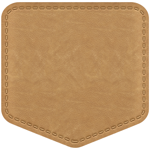 Natural custom shaped patch