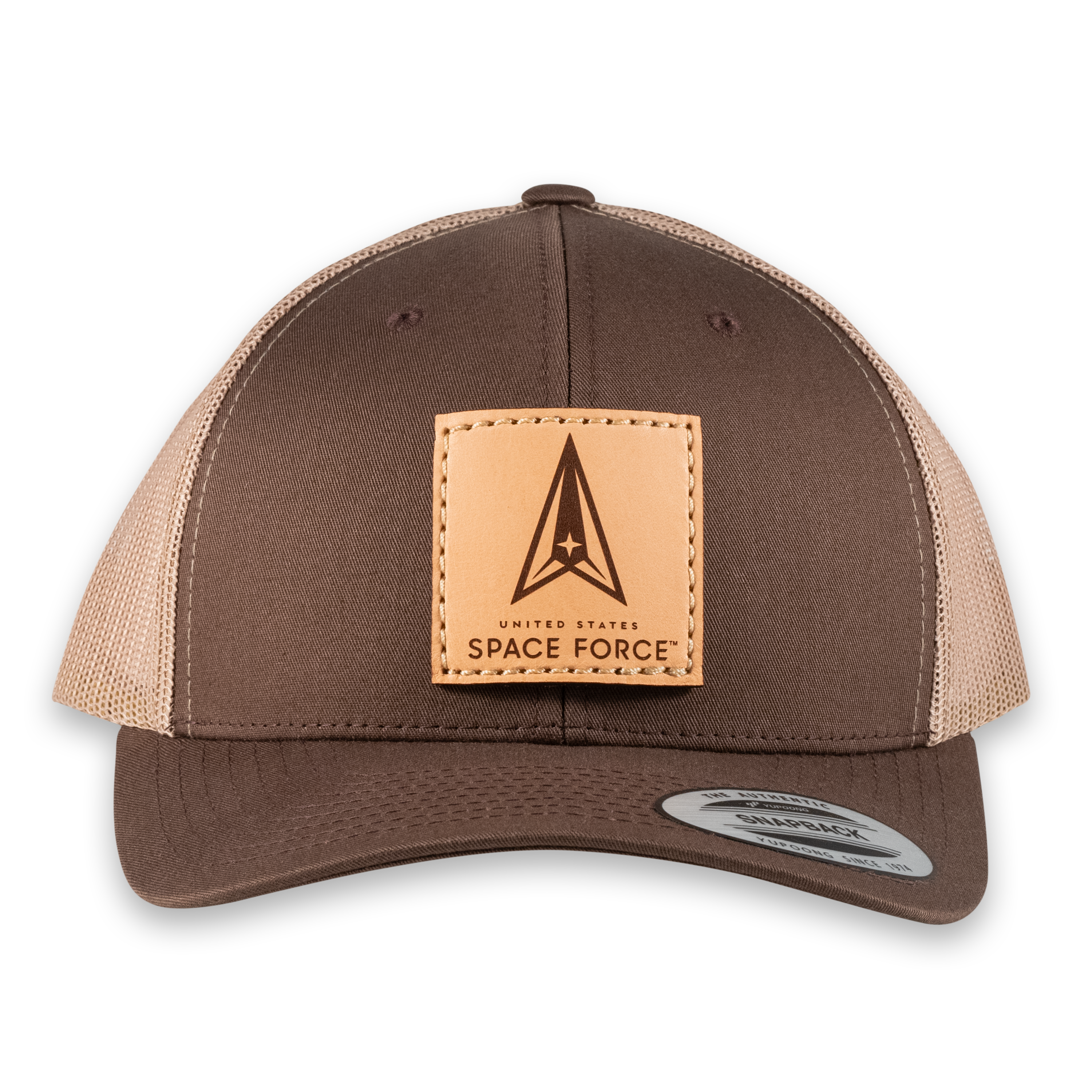 U.S. Space Force Trucker Hat- Officially Licensed Leather Patch Hat