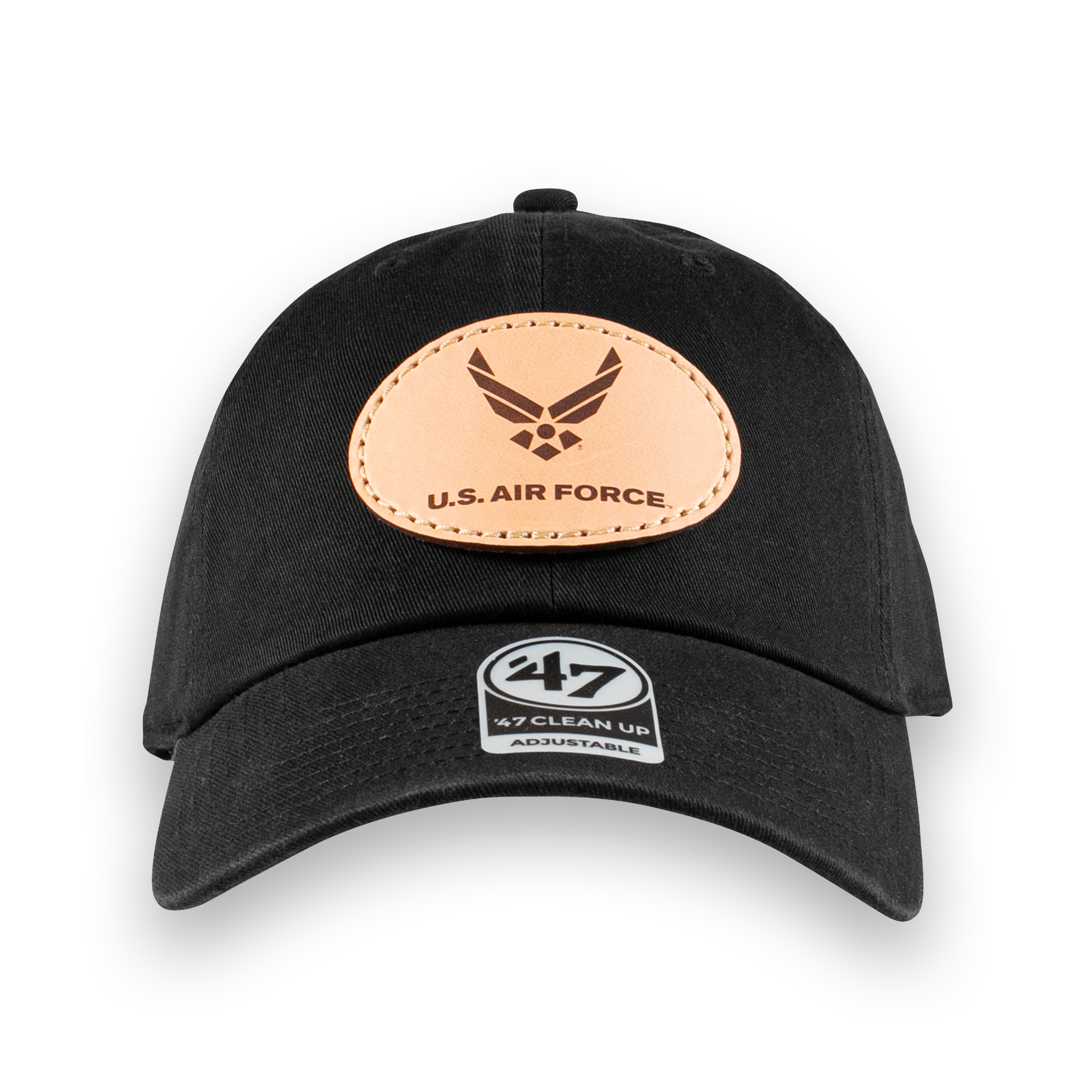 U.S. Air Force Oval Dad Hat- Officially Licensed Leather Patch Hat