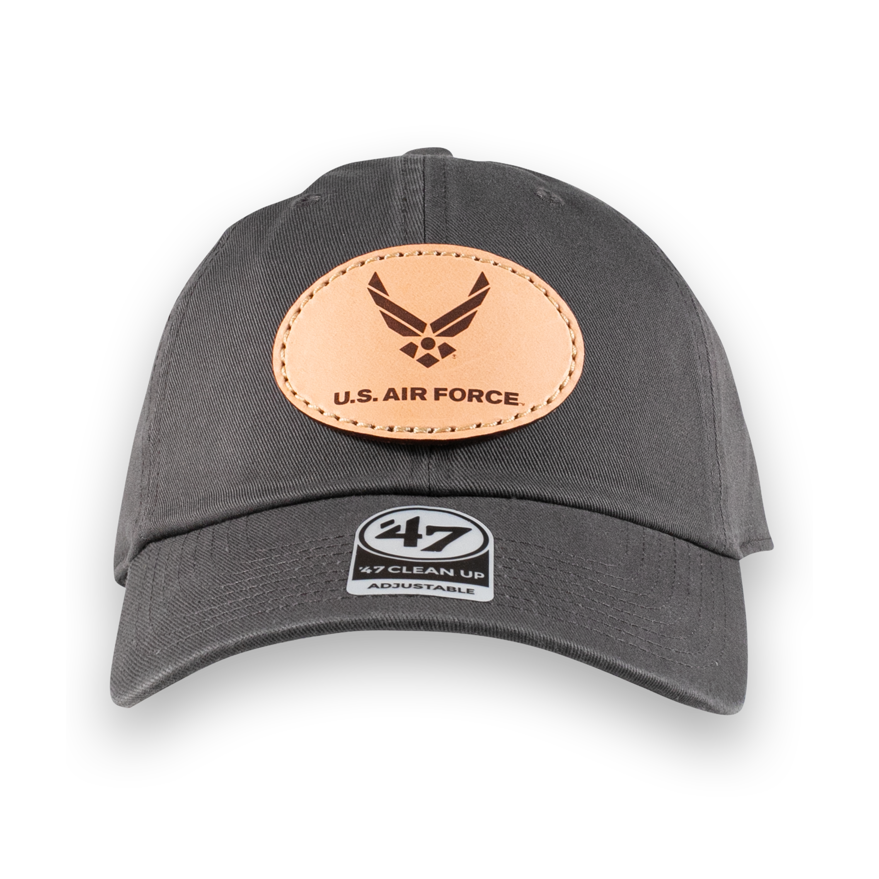 U.S. Air Force Oval Dad Hat- Officially Licensed Leather Patch Hat