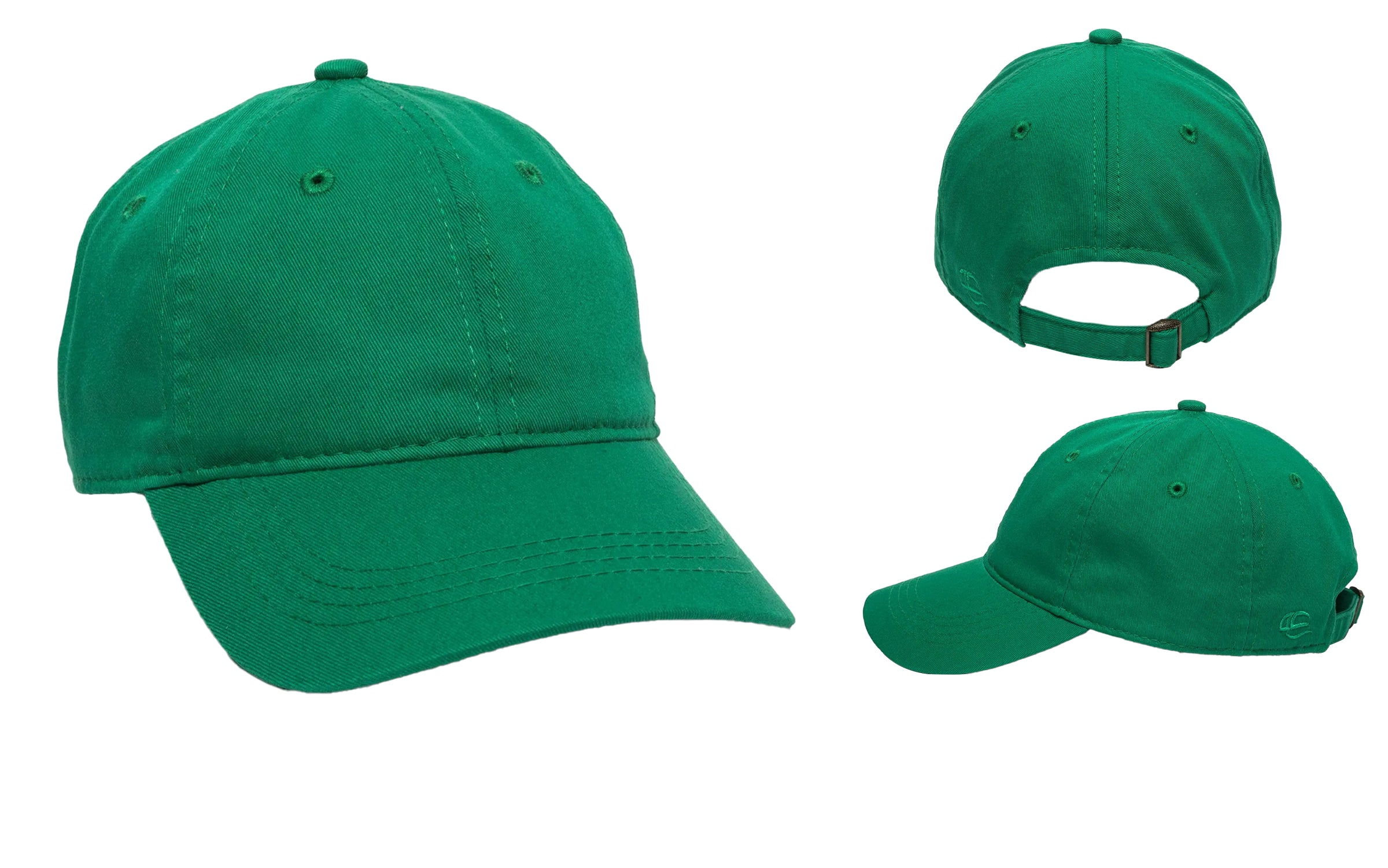 Front side and back view of the Outdoor Cap GWT-111 in green