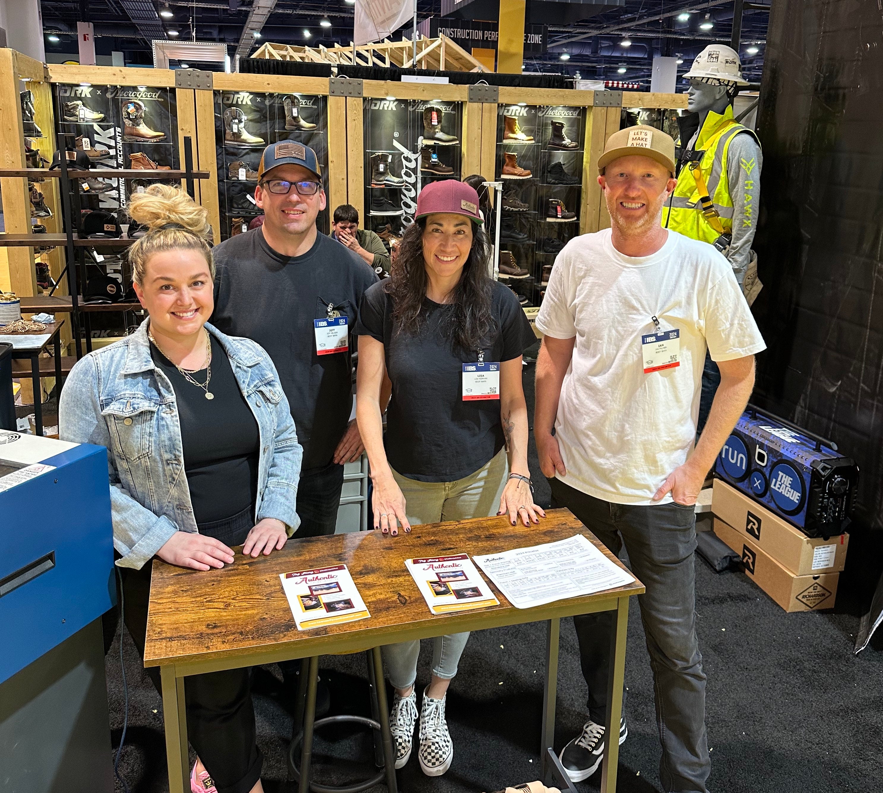 Our ALPCo team pic in the Boot Barn booth at the IBS shop in Las Vegas