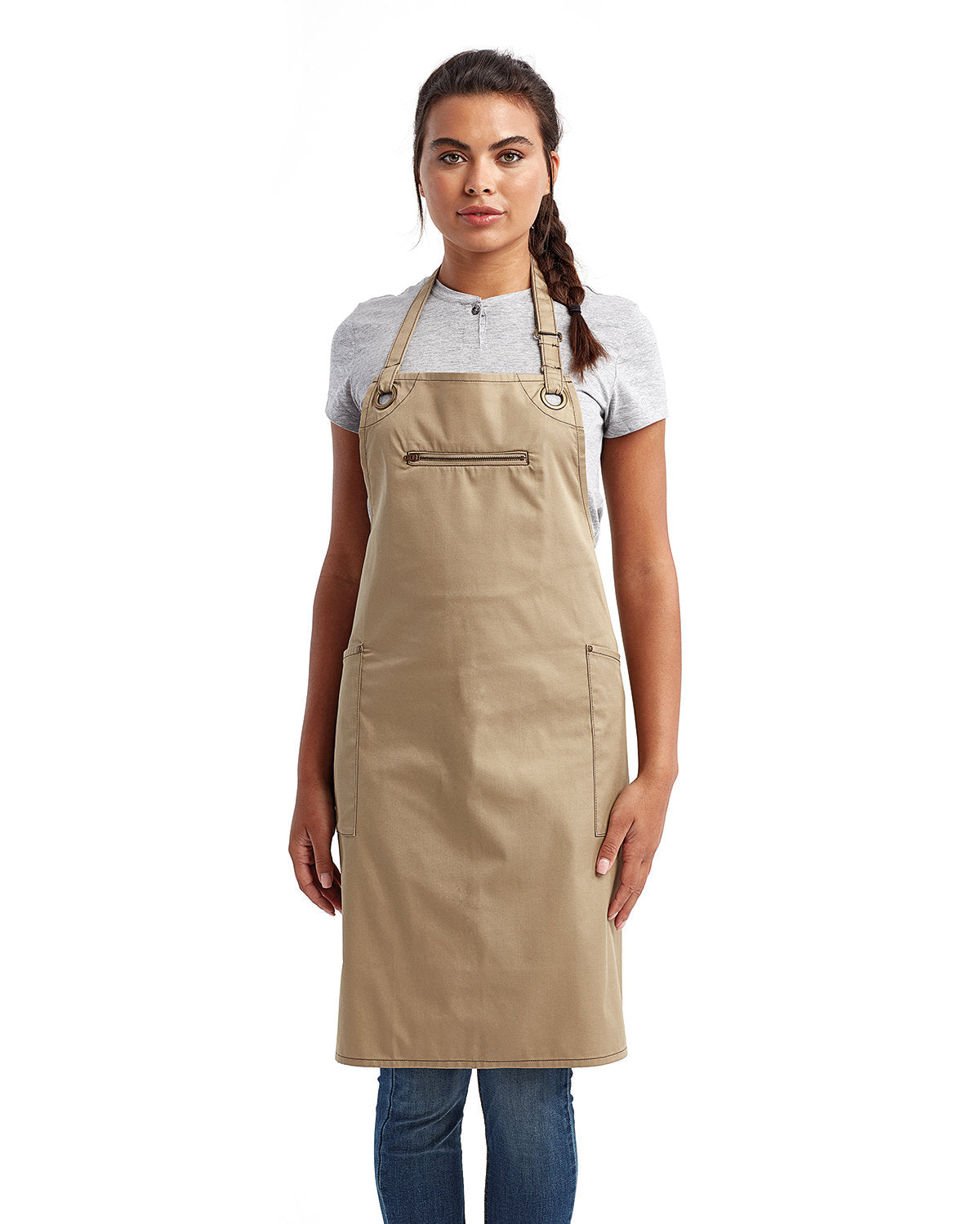 Apron Collection Custom Apron- Artisan Collection Contrast Stitch Recycled Apron ...